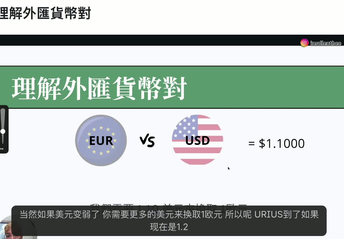 EUR vs USD